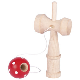 Kendama rood met wit